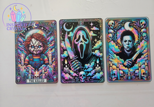 Scary horror tarot card uvdtf wrap