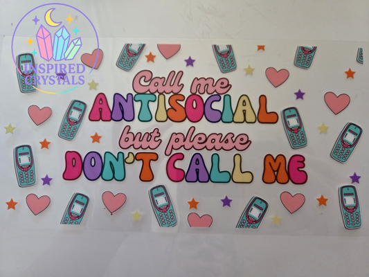 Antisocial uvdtf wrap