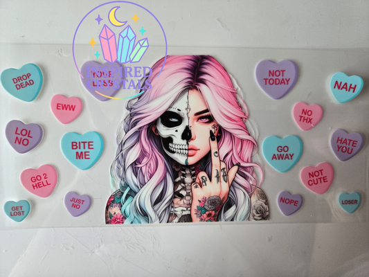 Sassy "BITE ME" girl uvdtf wrap