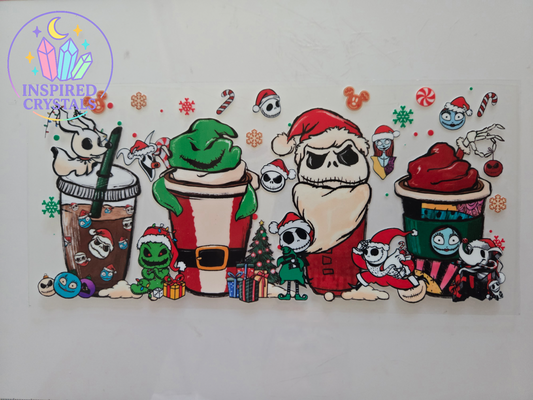 Christmas cup friends uvdtf wrap