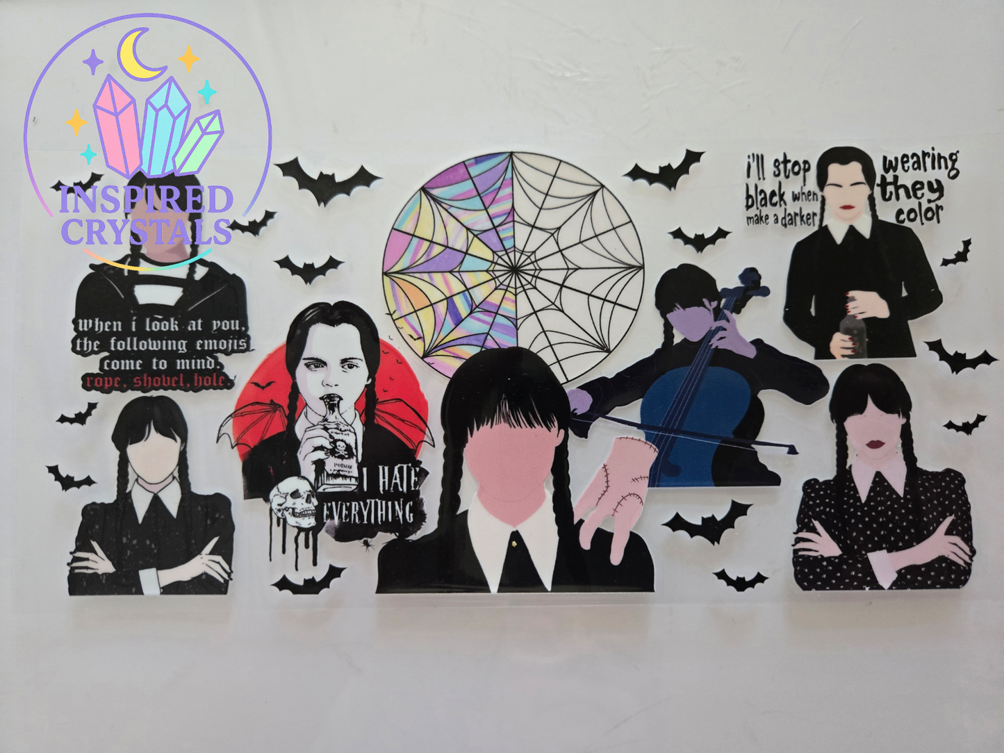 Gothic girl uvdtf wrap
