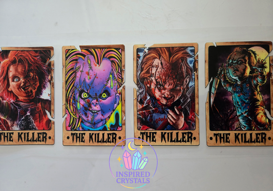 Horror rustic tarot cards uvdtf wrap